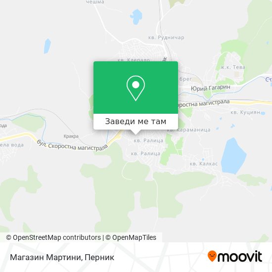 Магазин Мартини карта