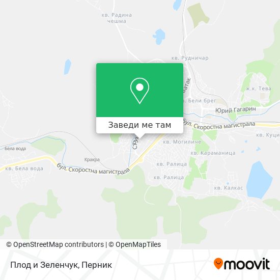 Плод и Зеленчук карта