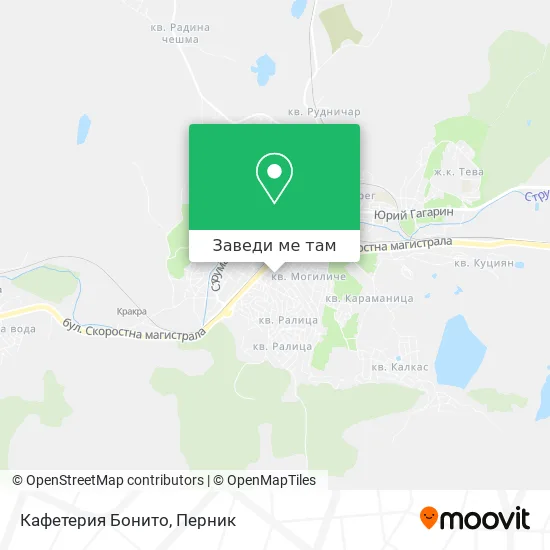 Кафетерия Бонито карта