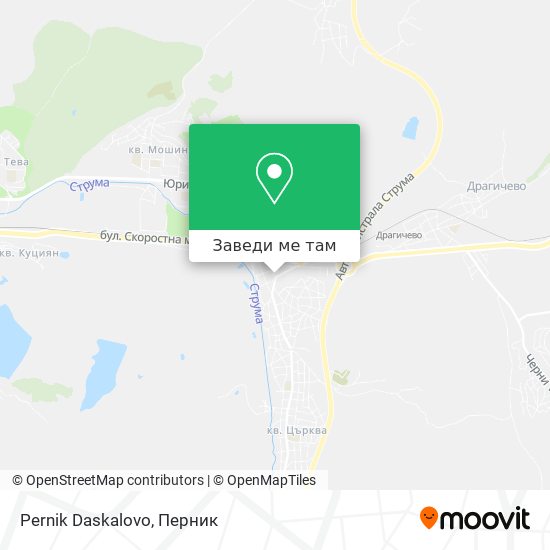 Pernik Daskalovo карта