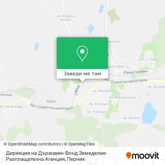 Дирекция на Държавен Фонд Земеделие-Разплащателна Агенция карта