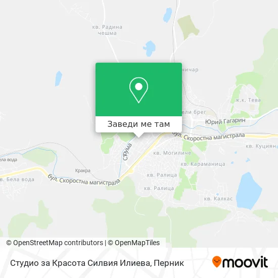 Студио за Красота Силвия Илиева карта