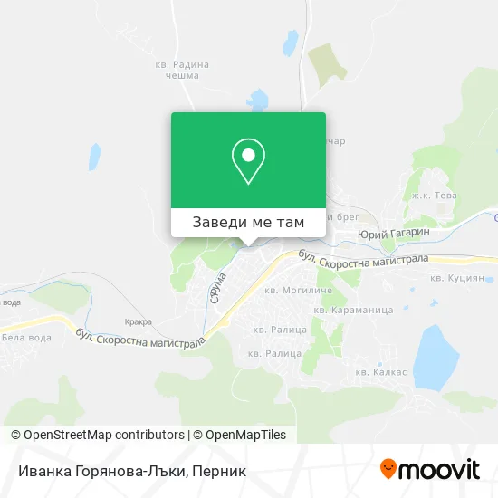 Иванка Горянова-Лъки карта