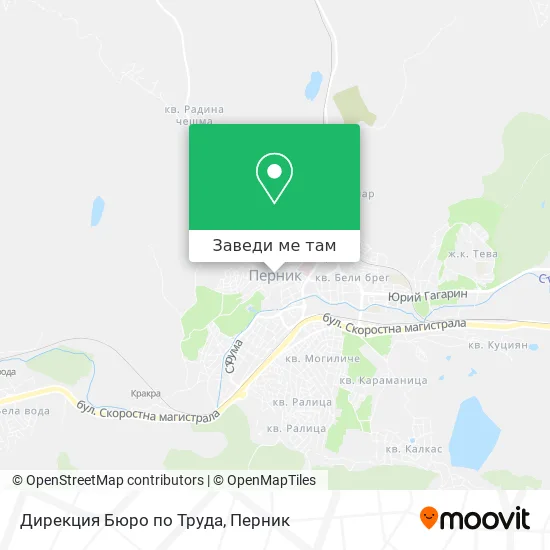 Дирекция Бюро по Труда карта