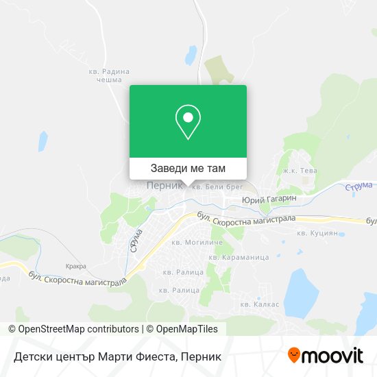 Детски център Марти Фиеста карта