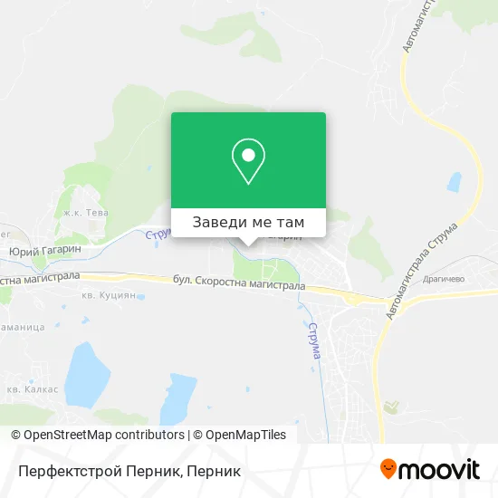 Перфектстрой Перник карта