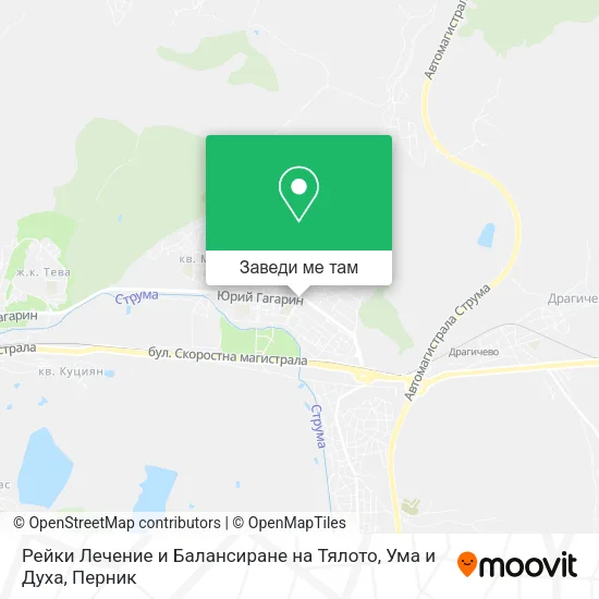 Рейки Лечение и Балансиране на Тялото, Ума и Духа карта