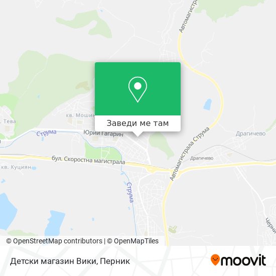 Детски магазин Вики карта