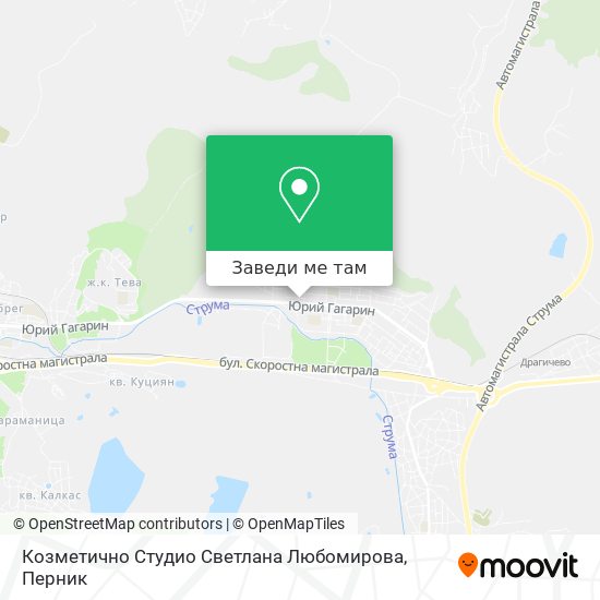 Козметично Студио Светлана Любомирова карта