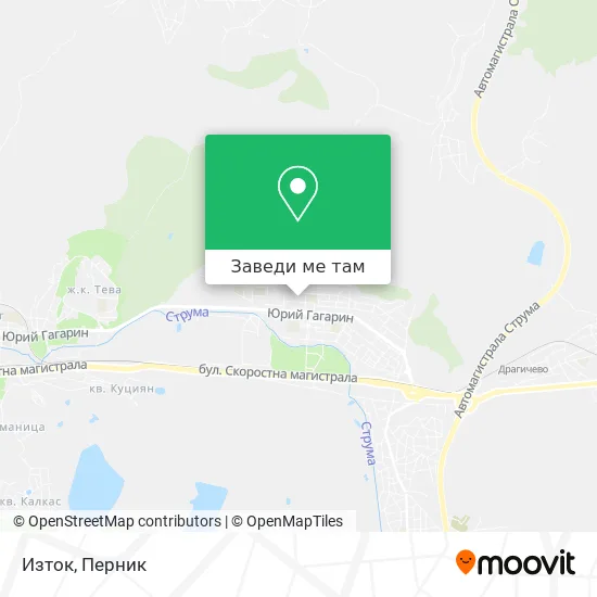 Изток карта