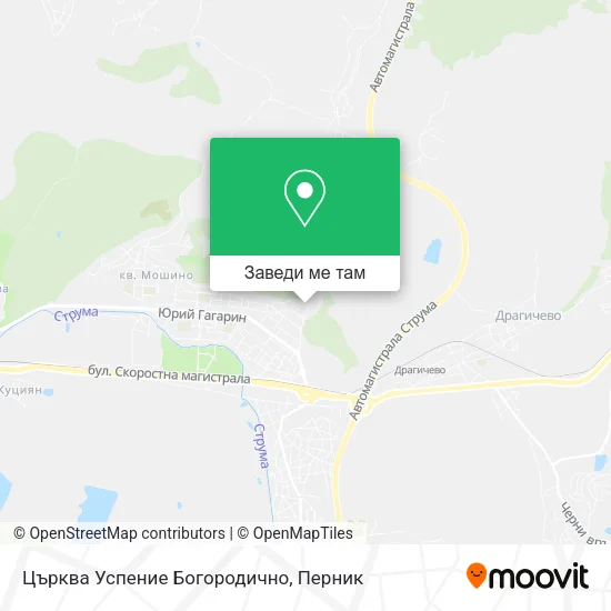 Църква Успение Богородично карта