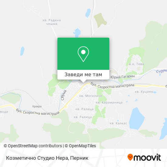 Козметично Студио Нера карта