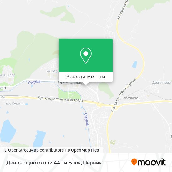Денонощното при 44-ти Блок карта