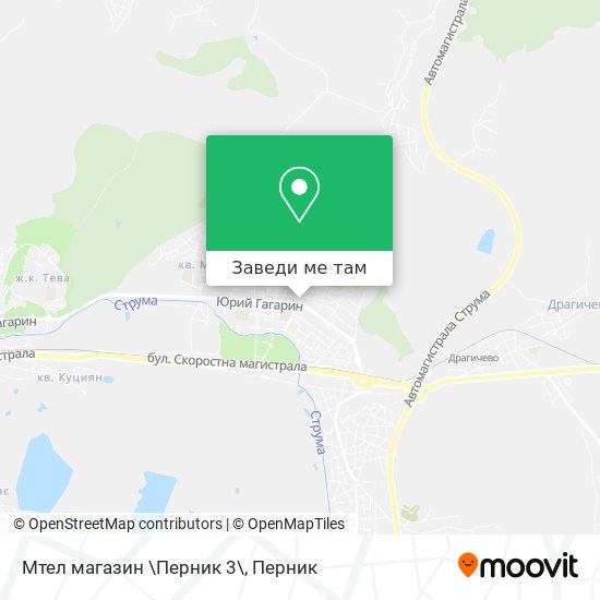 Мтел магазин \Перник 3\ карта
