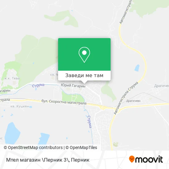 Мтел магазин \Перник 3\ карта