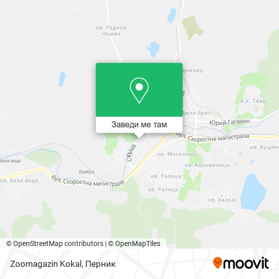 Zoomagazin Kokal карта