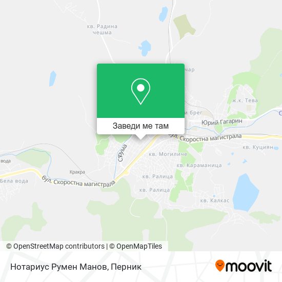 Нотариус Румен Манов карта
