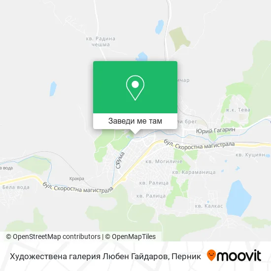Художествена галерия Любен Гайдаров карта