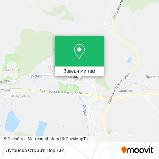 Луганска Стрийт карта