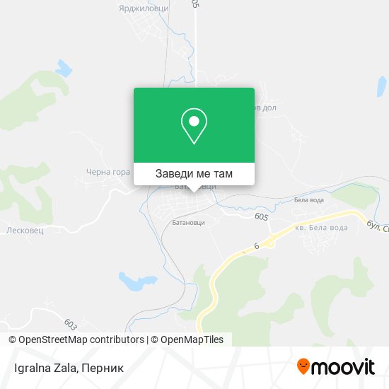 Igralna Zala карта