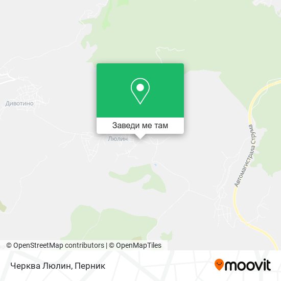 Черква Люлин карта