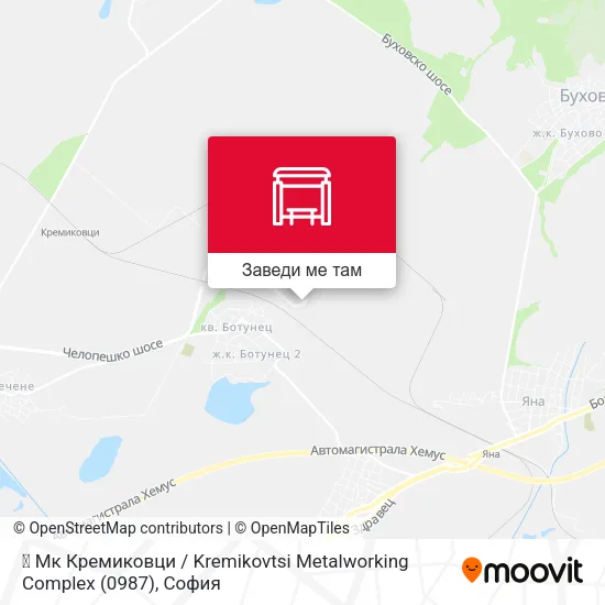 🏭 Мк Кремиковци / Kremikovtsi Metalworking Complex (0987) карта