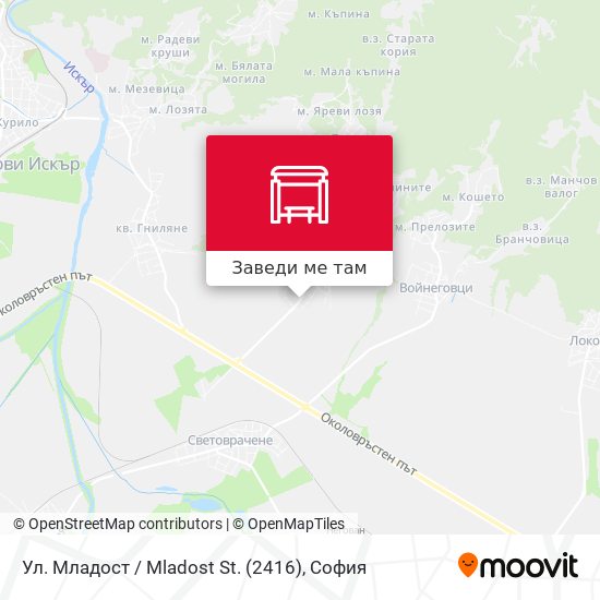 Ул. Младост / Mladost St. (2416) карта
