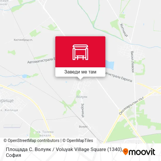 Площада С. Волуяк / Voluyak Village Square (1340) карта