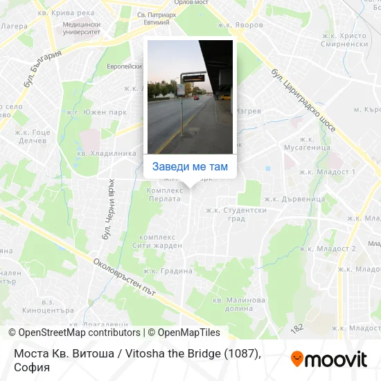Моста Кв. Витоша / Vitosha the Bridge (1087) карта