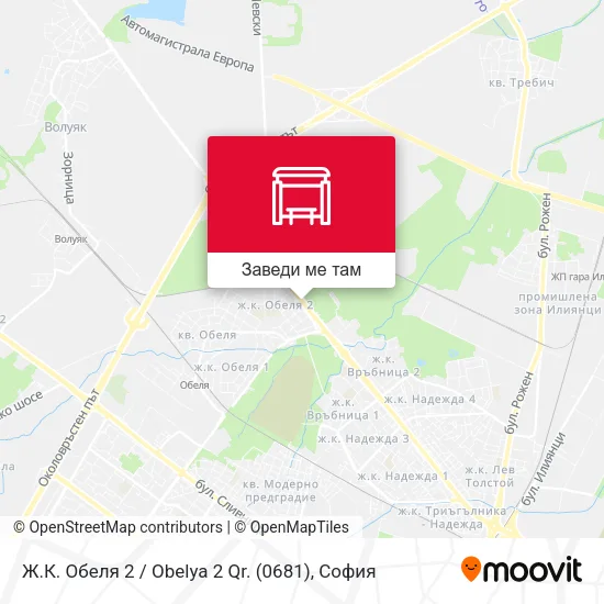 Ж.К. Обеля 2 / Obelya 2 Qr. (0681) карта