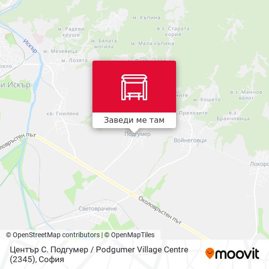 Център С. Подгумер / Podgumer Village Centre (2345) карта