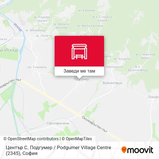 Център С. Подгумер / Podgumer Village Centre (2345) карта
