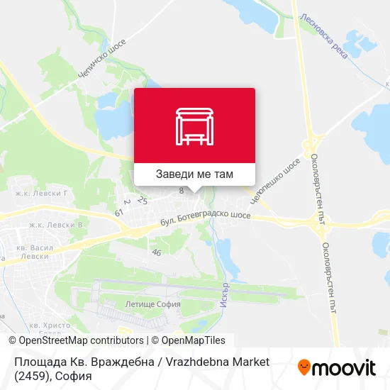 Площада Кв. Враждебна / Vrazhdebna Market (2459) карта