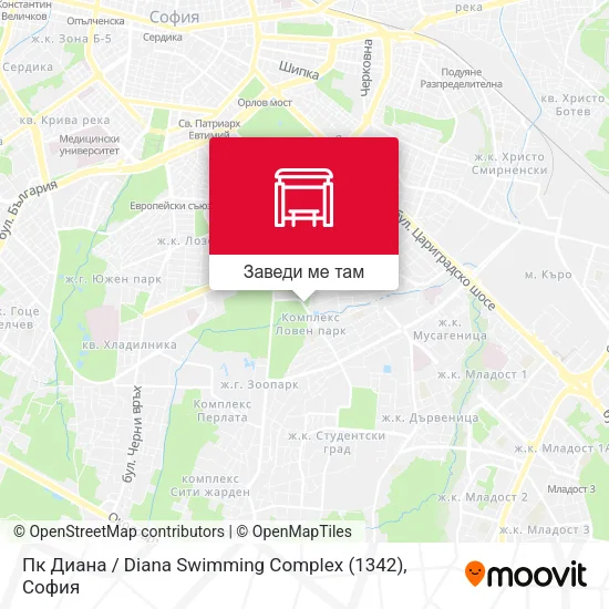Пк Диана / Diana Swimming Complex (1342) карта