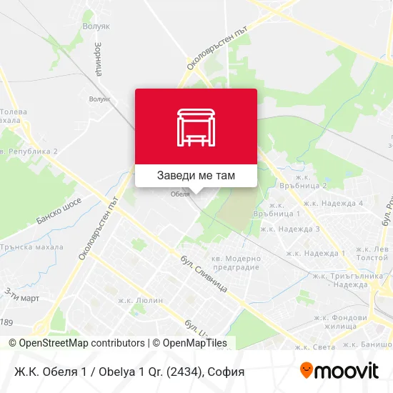 Ж.К. Обеля 1 / Obelya 1 Qr. (2434) карта