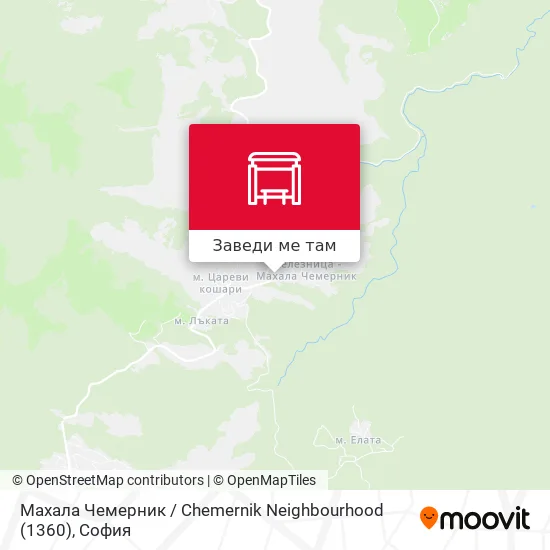 Махала Чемерник / Chemernik Neighbourhood (1360) карта