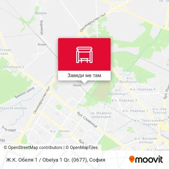 Ж.К. Обеля 1 / Obelya 1 Qr. (0677) карта