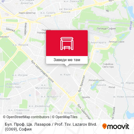 Бул. Проф. Цв. Лазаров / Prof. Tsv. Lazarov Blvd. (0369) карта