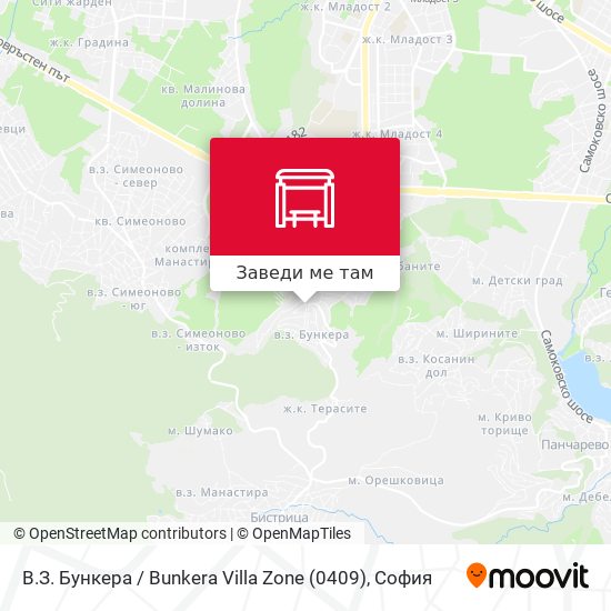 В.З. Бункера / Bunkera Villa Zone (0409) карта