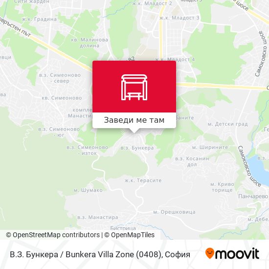 В.З. Бункера / Bunkera Villa Zone (0408) карта