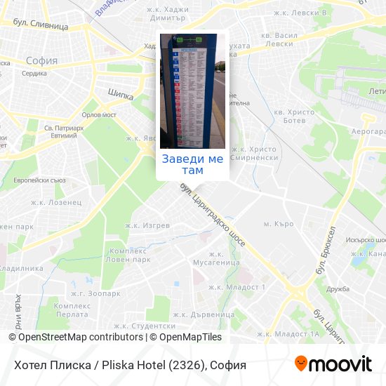 Хотел Плиска / Pliska Hotel (2326) карта