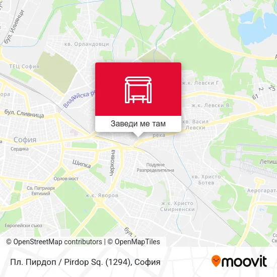 Пл. Пирдоп / Pirdop Sq. (1294) карта