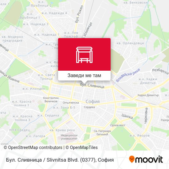 Бул. Сливница / Slivnitsa Blvd. (0377) карта