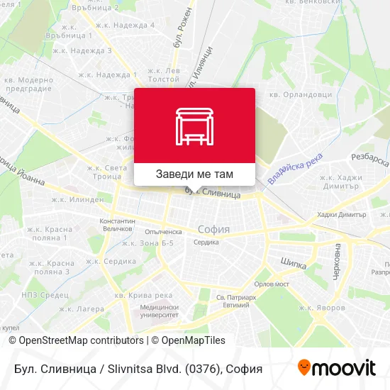 Бул. Сливница / Slivnitsa Blvd. (0376) карта