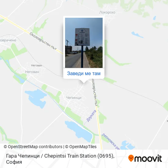 Гара Чепинци / Chepintsi Train Station (0695) карта