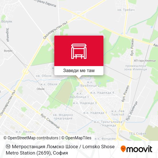Ⓜ️ Метростанция Ломско Шосе / Lomsko Shose Metro Station (2659) карта
