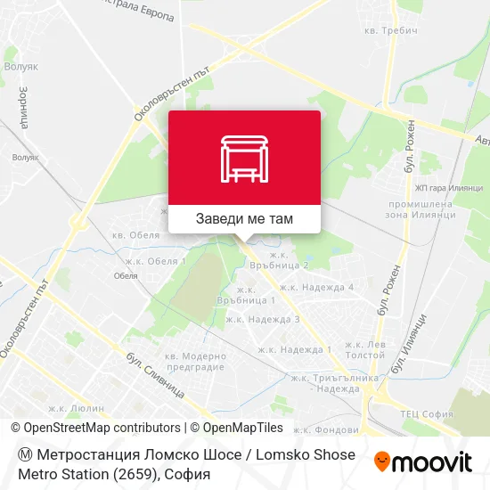 Ⓜ️ Метростанция Ломско Шосе / Lomsko Shose Metro Station (2659) карта
