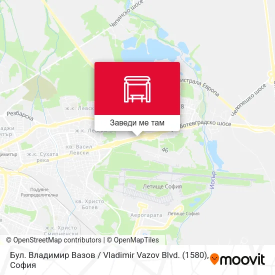 Бул. Владимир Вазов / Vladimir Vazov Blvd. (1580) карта