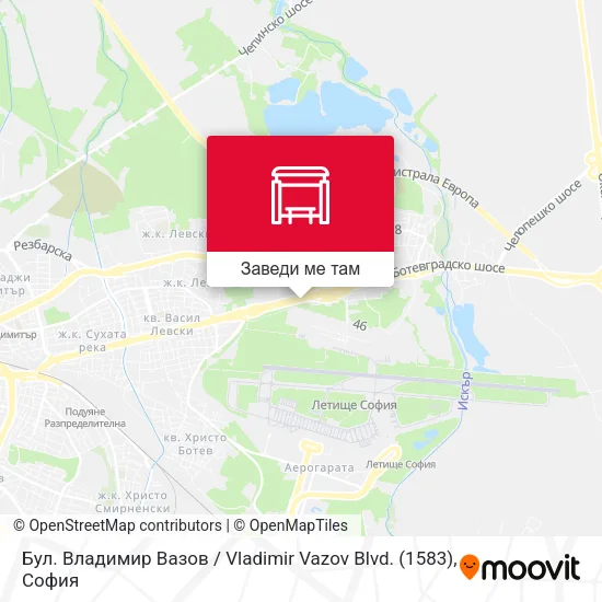 Бул. Владимир Вазов / Vladimir Vazov Blvd. (1583) карта