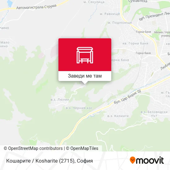 Кошарите / Kosharite (2715) карта